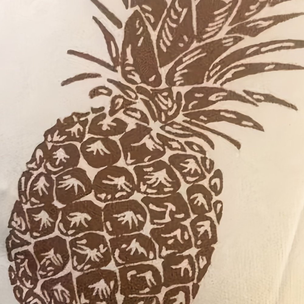 Pineapple Print Crew Neck Blouse - Picture 5 of 8